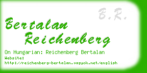 bertalan reichenberg business card